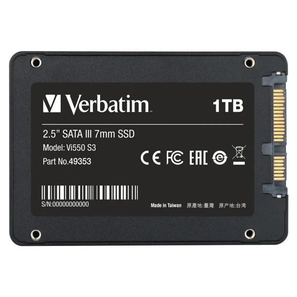 Verbatim Vi550 S3 SATA 3.0 2.5" 1 TB SSD - Görsel 7