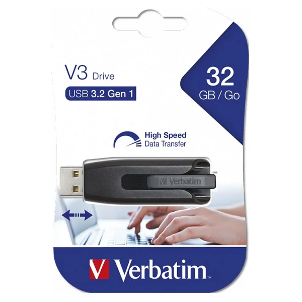 Verbatim 32gb V3 3.0 Store 'n' Go USB Flash Bellek (49173) - Sürgülü - Görsel 8