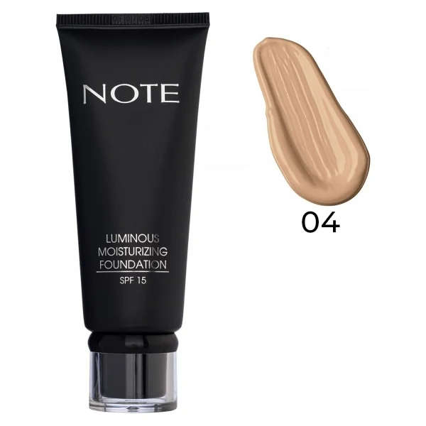 Note Luminous Moisturizing Spf 15 04 Sand 35 Ml Likit Fondöten - Görsel 6