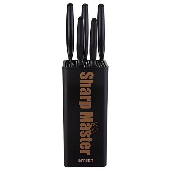 Emsan Sharp Master 6 Parça Bloklu Bıçak Seti - Görsel 2