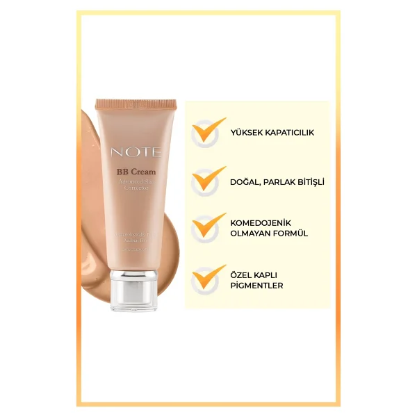 Note Nemlendirici Etkili Yoğun Kapatıcı 100 Porcelain Spf 15 35 Ml Bb Krem - Görsel 4