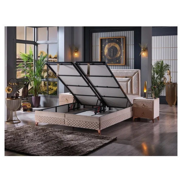 Tutku Yatak Oxycore Baza 160x200 - 160 X 200 Cm - Ekru - Görsel 2