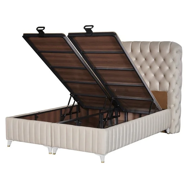 Tutku Yatak Fluffy Baza 150x200 - 150 X 200 Cm - Krem - Görsel 2