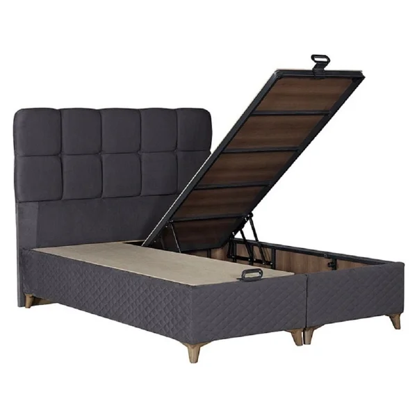 Tutku Yatak Silver Baza 160x200 - 160 X 200 Cm - Gri - Görsel 2