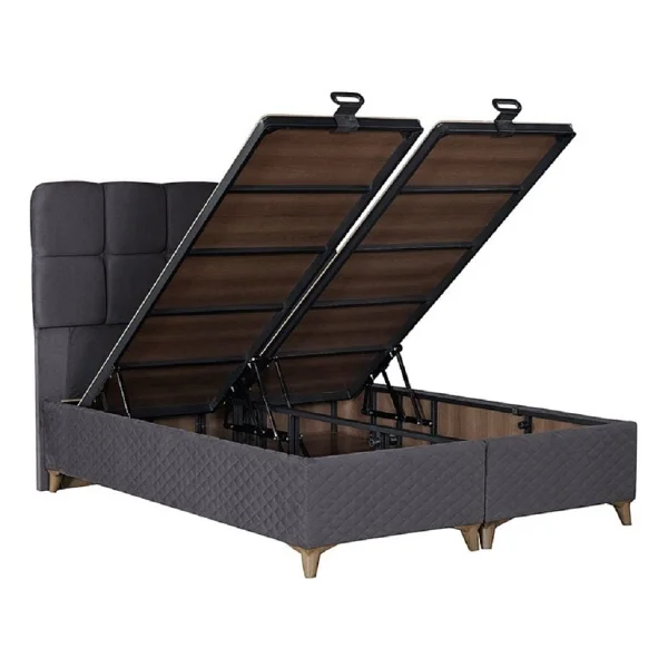 Tutku Yatak Silver Baza 160x200 - 160 X 200 Cm - Gri - Görsel 3