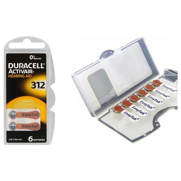 Duracell Activair 312 Numara 6'lı 10 Paket İşitme Cihazı Pili - Görsel 3