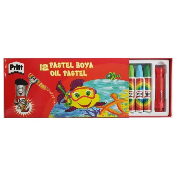 Pritt Karton Kutulu 12'li Pastel Boya - Görsel 6