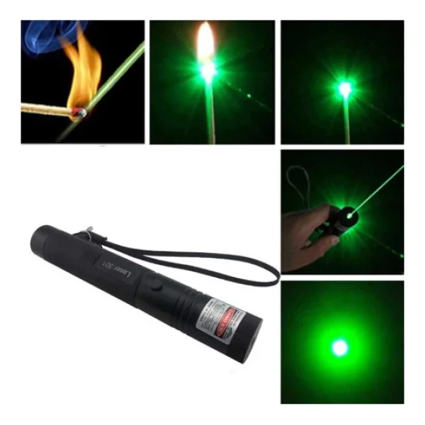 Bigem Bm-520 Yeşil Lazer Pointer Kalem Tipi Fener LED Ampul İle Yüksek Güçlü 1000 Lümen - Görsel 5