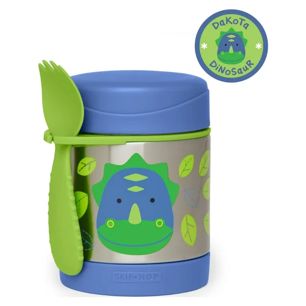 Skip Hop Zoo Dinozor Paslanmaz Çelik Termos 325 Ml - Görsel 4