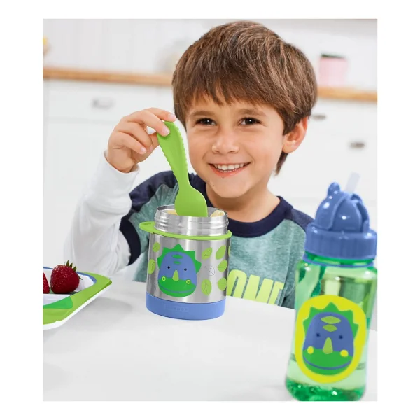Skip Hop Zoo Dinozor Paslanmaz Çelik Termos 325 Ml - Görsel 3