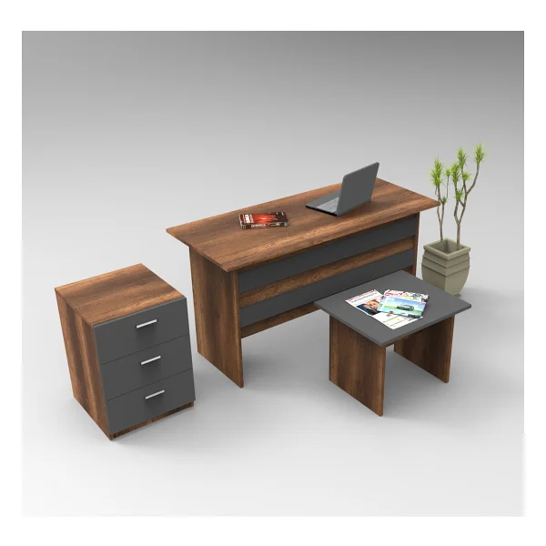 Yurudesign Vario Abc Ofis Büro Masa Takımı 3 Renk - Beyaz - Görsel 8