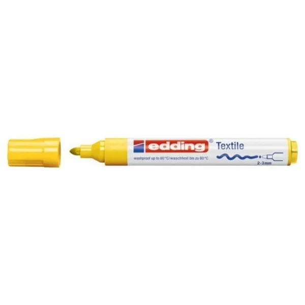 Edding 4500 Tekstil Kalemi Sarı - Görsel 2