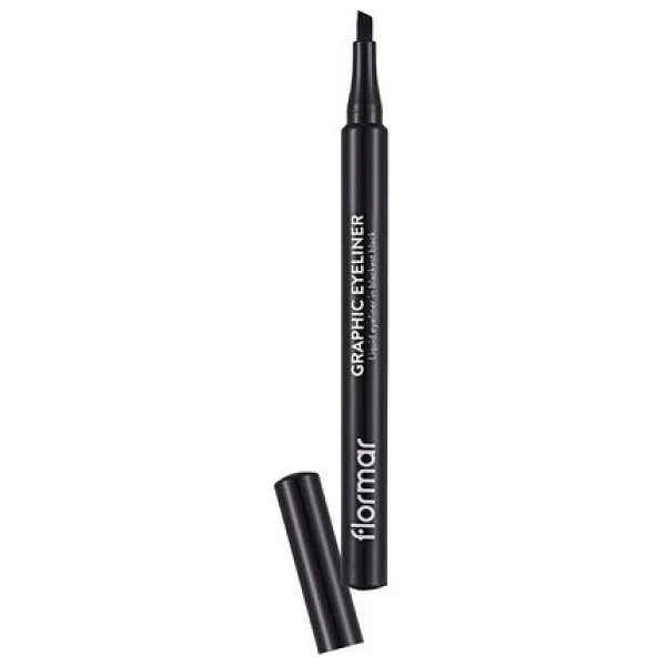 Flormar Graphic Black Kesik Uçlu Eyeliner - Görsel 6