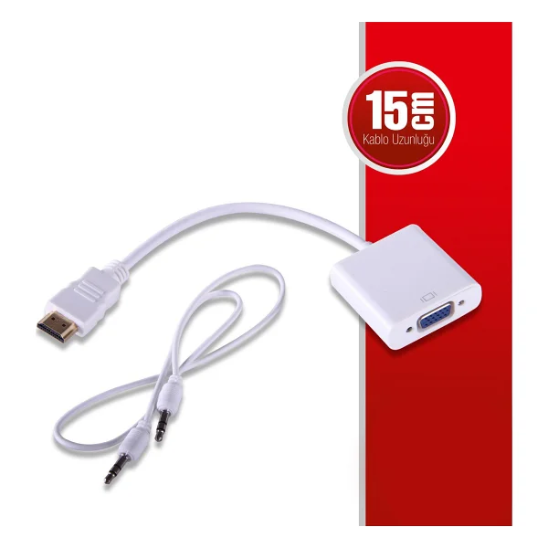 Qport Q-HD-Vgj Hdmı To Vga Dönüştürücü - Görsel 7