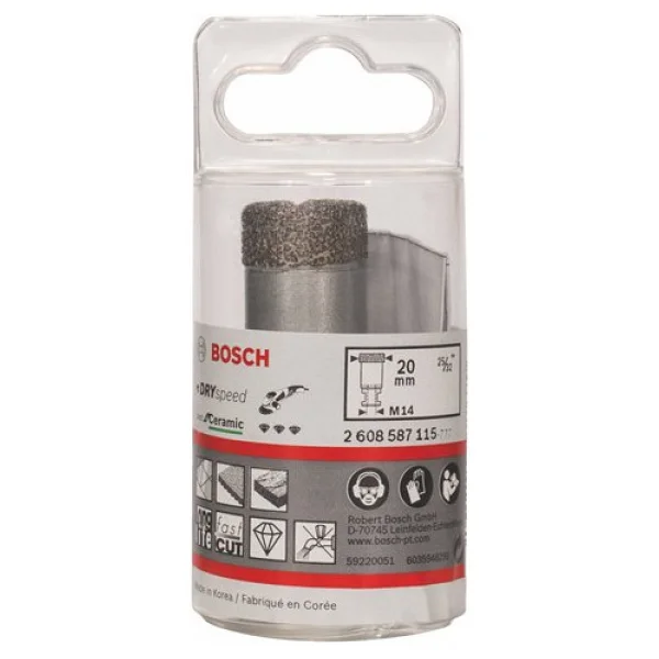 Bosch Professional Accessories Best Serisi, Taşlama Makinelerine Uyumlu Seramik İçin Kuru Elmas Deliçi, 51 X 35 Mm - Görsel 7