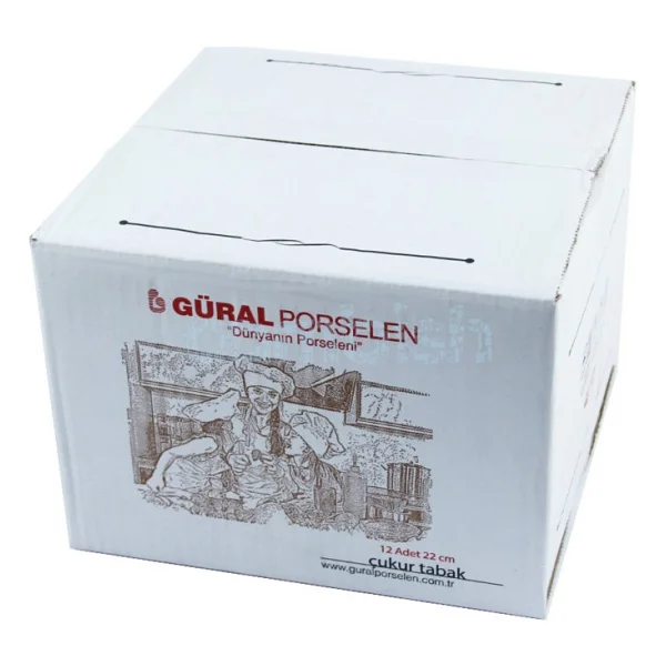 Güral Porselen 12 Parça Çukur Tabak 22cm - Görsel 5