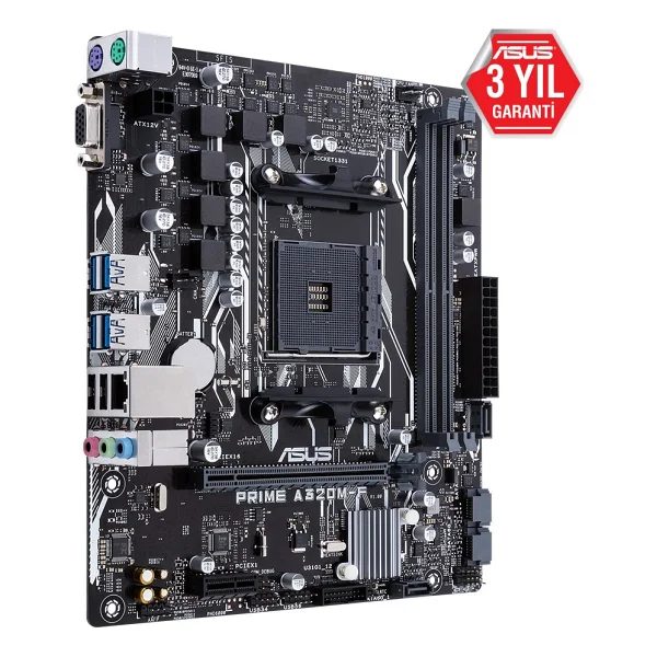 Asus Prime A320m-F AMD Am4 Micro Atx Anakart - Görsel 3