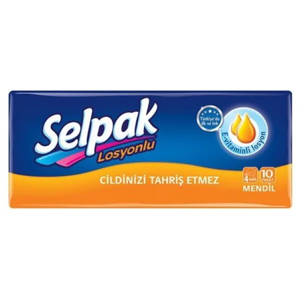 Selpak Losyonlu 10 Adet Kağıt Mendil - Görsel 2