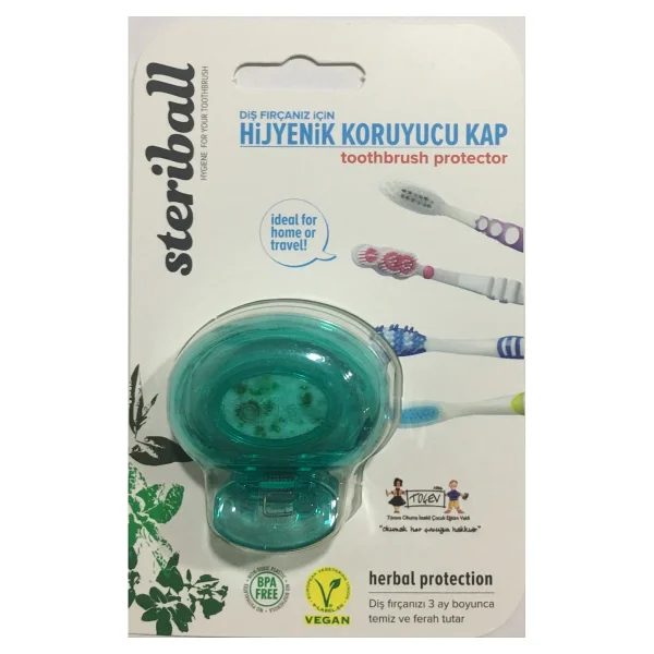 Steriball Diş Fırçası Koruma Kabı Turkuaz - Görsel 3