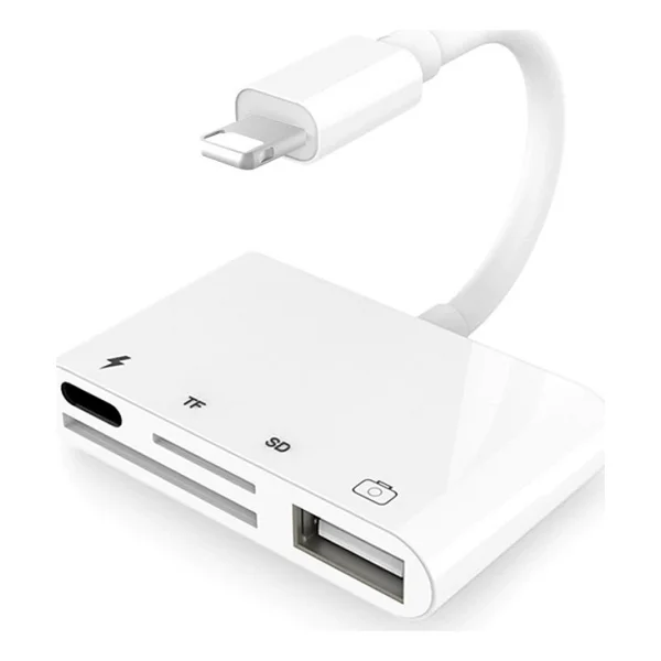 Alfais 4333 Apple Lightning To USB Lightning Micro Sd Tf Kart Okuyucu Çevirici Dönüştürücü Adaptör Alfaisal4333 - Görsel 4