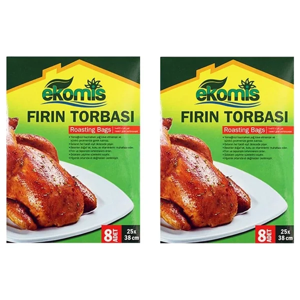 Ekomis Fırın Torbası 8 Adet 25x38 Cm X2'li Set - Görsel 2