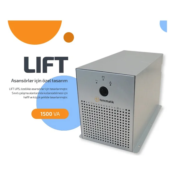 Tunçmatik Lift 1500 Va Line Interactive Kesintisiz Güç Kaynağı - Görsel 2