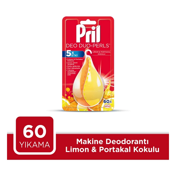 Pril 17 G Bulaşık Makinesi Kokusu Limon & Portakal Ferahlığı Ve Perl Teknolojisi İle Koku Giderme - Görsel 3