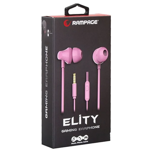 Rampage Elity Sn-R99 Pembe Kablolu Kulak İçi Kulaklık - Görsel 2