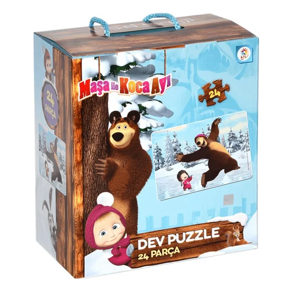 Laço Kids Masha İle Koca Ayı 24 Parça Yer Puzzle Ms7846 - Görsel 4