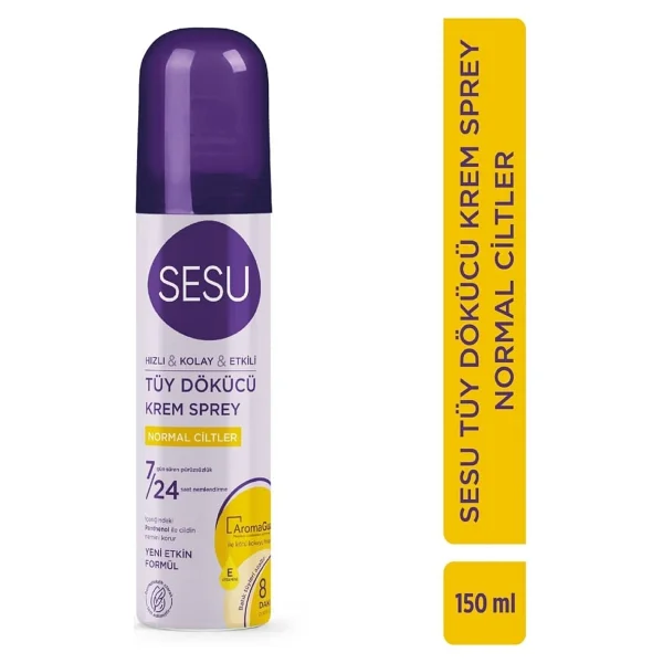 Sesu Tüy Dökücü Krem Sprey Tüm Ciltler 150 Ml - Görsel 2