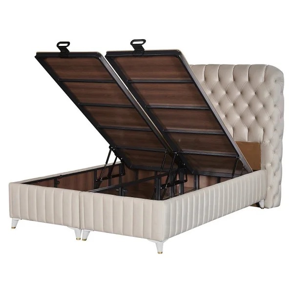 Tutku Yatak Fluffy Baza 100x200 - 100 X 200 Cm - Krem - Görsel 2