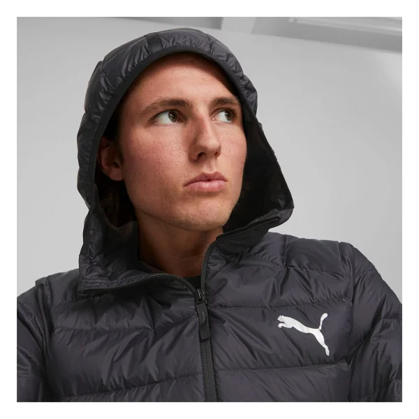 Puma Packlite 849355-01 Kapüşonlu Siyah Erkek Şişme Mont - Görsel 2