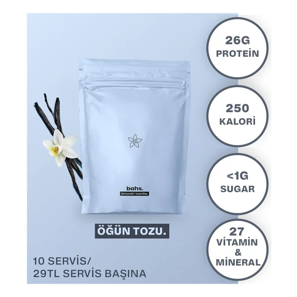 Bahs 600 Gr Vanilya Aromalı Öğün Tozu - Görsel 2