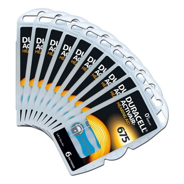 Duracell 675 Numara 6'lı 10 Paket İşitme Cihazı Pili - Görsel 6