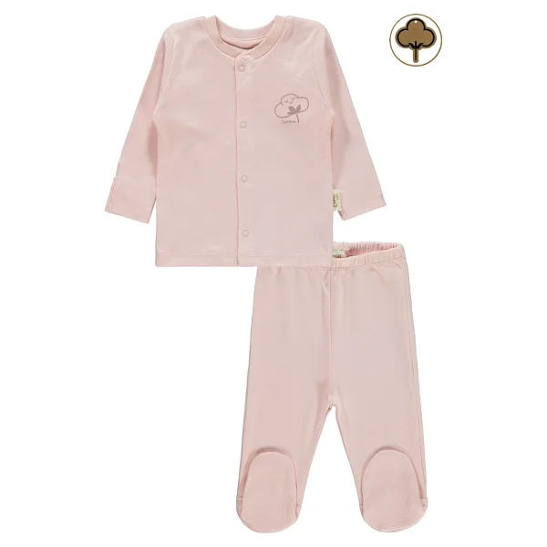 Civil Baby Bebek Organik Pijama Takımı 0-6 Ay Ekru - 0 - 1 Ay - Görsel 9