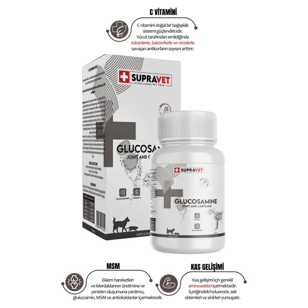 Supravet Glucosamine Köpek Ve Kediler İçin 75 Tablet - Görsel 6