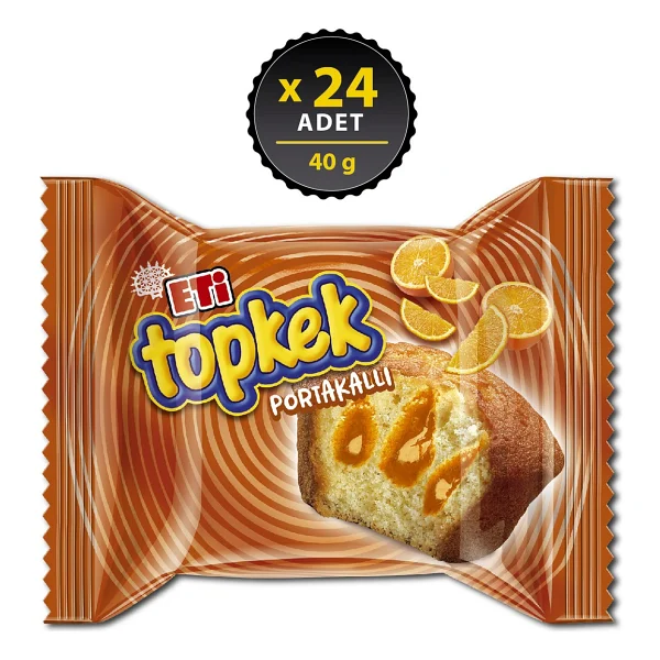 Eti Topkek Portakallı Kek 40 Gr 24'lü - Görsel 4