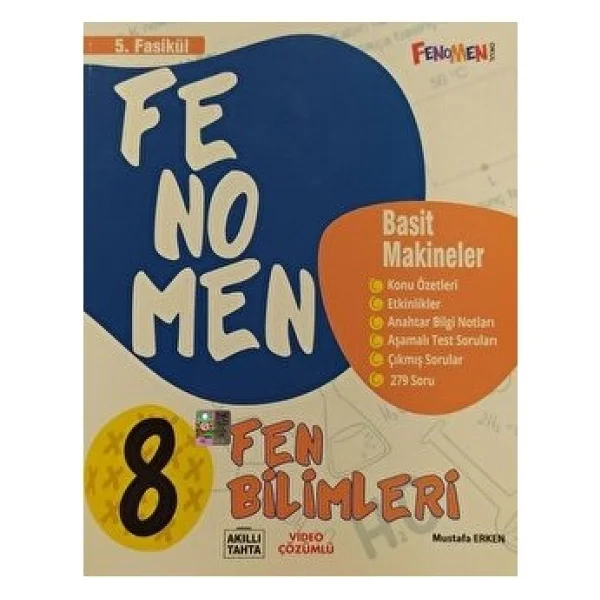 Fenomen Okul Yayınları 8. Sınıf Fen Bilimleri 5. Fasikül (Basit Makineler) Konu Özetli Soru Bankası - Görsel 6