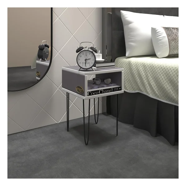 Kenzlife Ortense Metal Ayaklı Minik Boy Komodin - Görsel 5