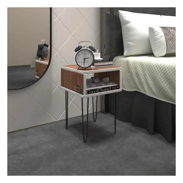 Kenzlife Ortense Metal Ayaklı Minik Boy Komodin - Görsel 6