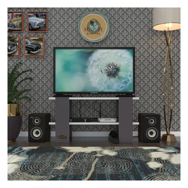 Kenzlife Bangkok Televizyon Sehpası 40x120x30 Cm - Görsel 7