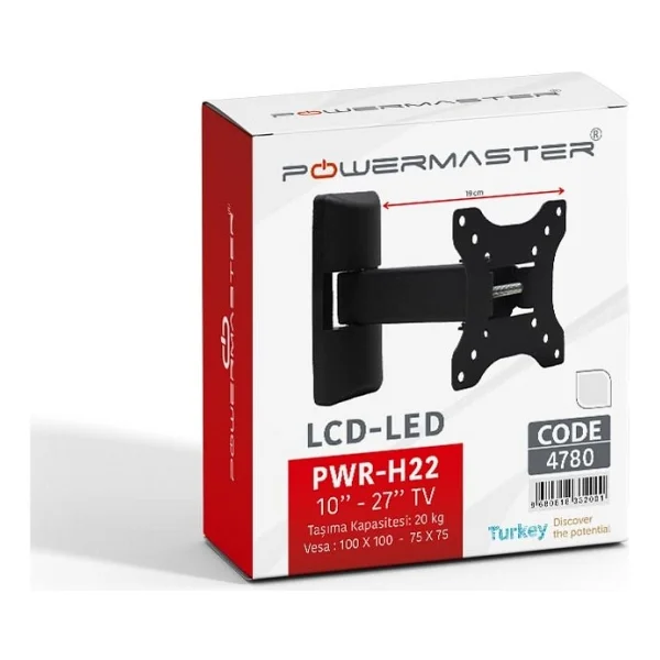 Powermaster Pwr-H22 10-27 İnç Hareketli TV Askı Aparatı - Görsel 3