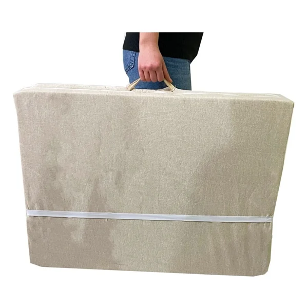 Nelson Katlanır Yatak Yer Yatağı Sünger Yatak Taşınabilen Tek Kişilik 80X180 Krem-6 cm - 120 x 190 cm - Görsel 2