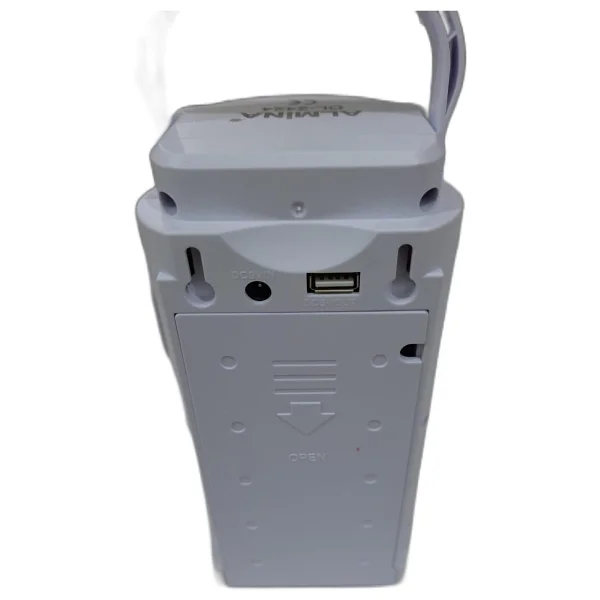 Almina 24 Büyük Ledli Beyaz 80 Saat Yanan USB Şarjlı LED Işıldak - Telefon Şarj Edebilen - Gri - Görsel 2