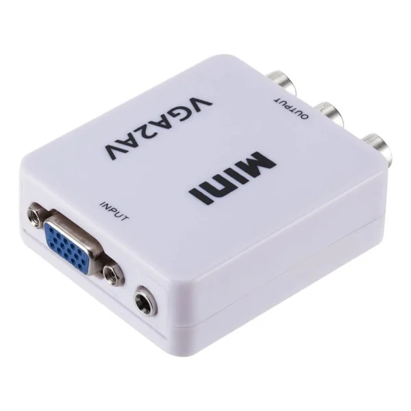 Alfais 5004 Vga To Av 3rca 1080p Video Çevirici Dönüştürücü Adaptör 3.5mm Destekli - Görsel 4
