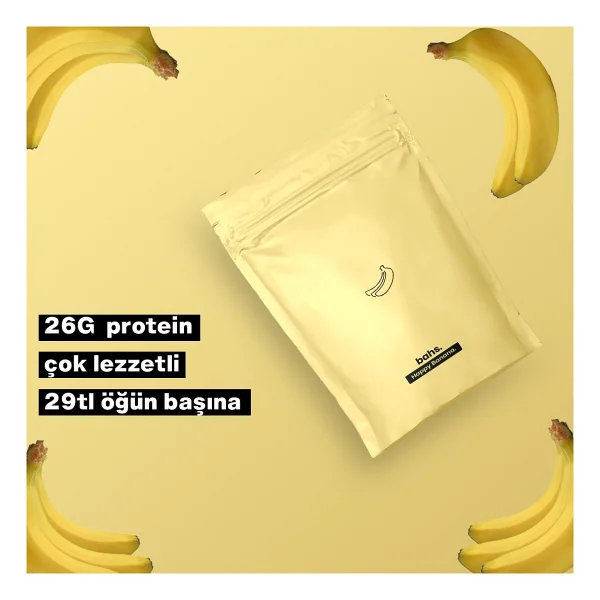 Bahs 600 Gr Muz Aromalı Öğün Tozu - Görsel 4