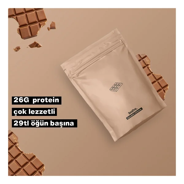 Bahs 600 Gr Çikolata Aromalı Öğün Tozu - Görsel 4
