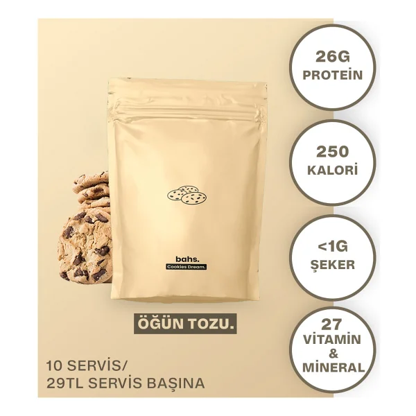 Bahs 600 Gr Kurabiye Aromalı Öğün Tozu - Görsel 2