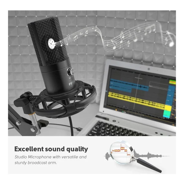 Fifine T669 USB Condenser Mikrofon - Görsel 4