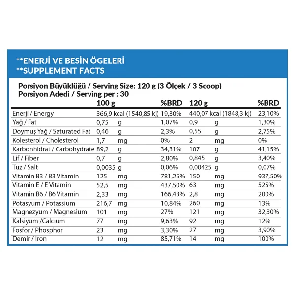 High Nutrition Mass Gainer 3600 Gr Çikolata Aromalı Karbonhidrat Tozu - Görsel 2